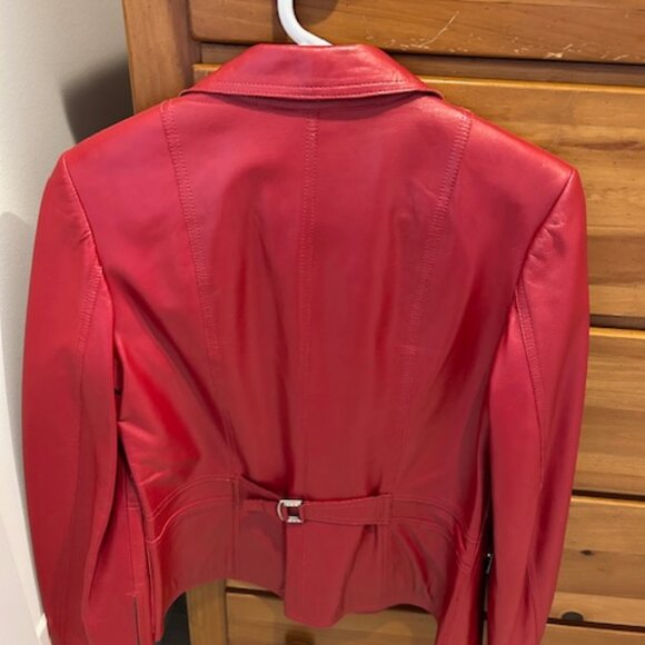 Red Leather Jacket - Picture 4 of 4